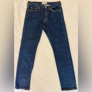 Everlane Selvedge Slim Fit Jeans 30x30 Men’s Organic Cotton Indigo Blue